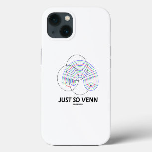 Just So Venn Venn Diagram Math Geek Humour iPhone 13 Case