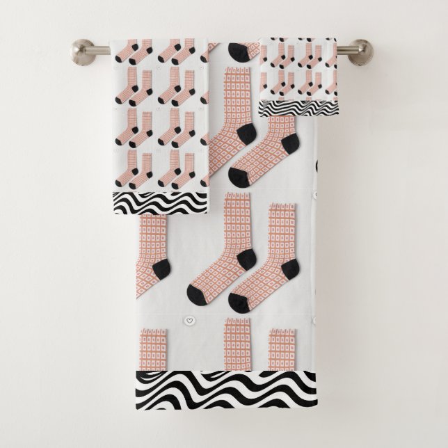 Just Socks Cute Kids Bath Towel Set (Insitu)