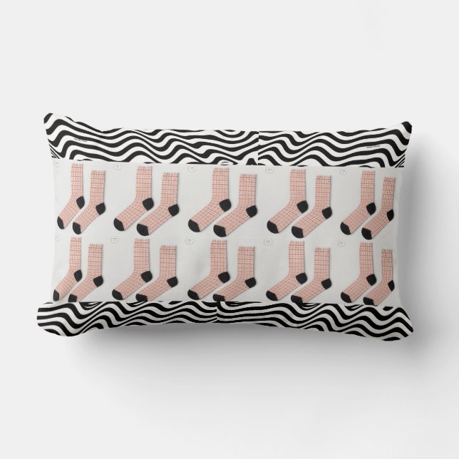 Just Socks Lumbar Pillow (Front)