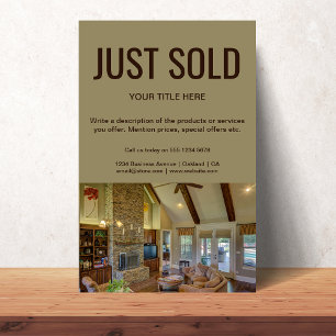 Just Sold Open House l Real Estate Promotional Flyer