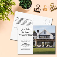 Just Sold Real Estate Company Custom House Photo