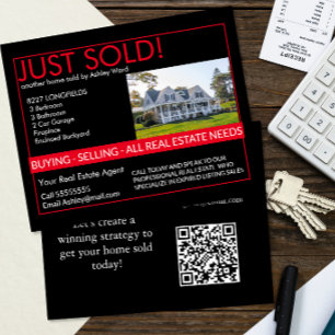 Just Sold Real Estate Flyer Mailer marketing 