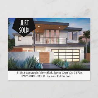 JUST SOLD  Real Estate postcard