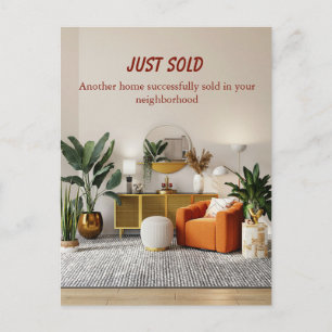 Just Sold Real Estate Postcard   Realtor Marketing