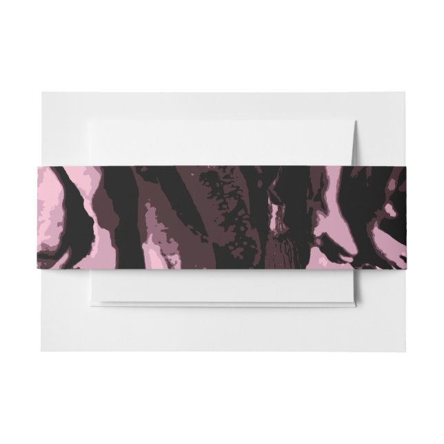Just Some Roses Invitation Belly Band (Front Example)