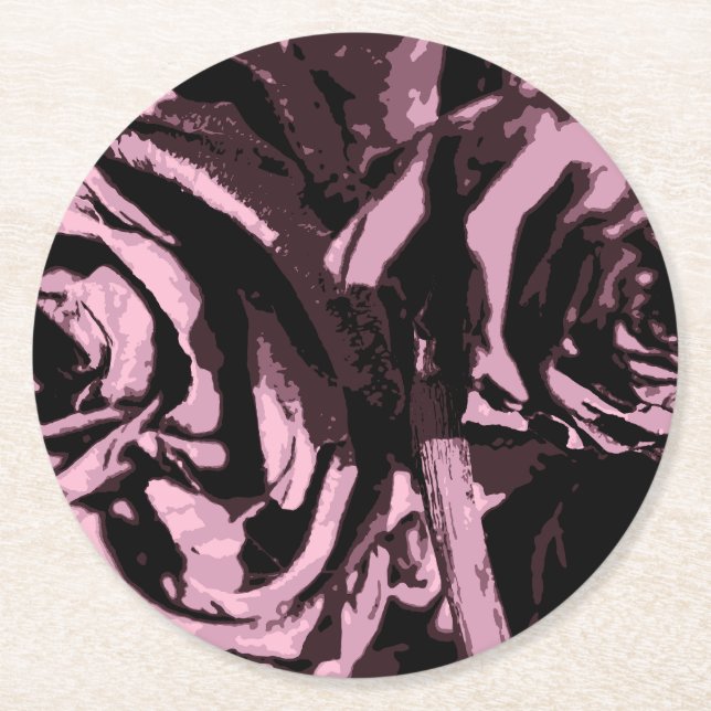 Just Some Roses Round Paper Coaster (Front)