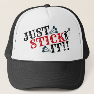 Just Stick It Dart Throwing Trucker Hat