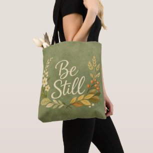 Just Stillness - Floral Tote Bag