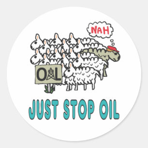 Just Stop Oil Classic Round Sticker