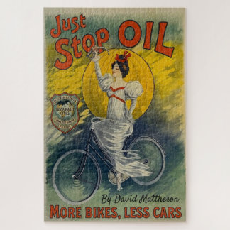 Just Stop Oil Mug More Bikes Less Cars Activist Jigsaw Puzzle