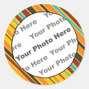 Just Stripes Custom Photo Stickers
