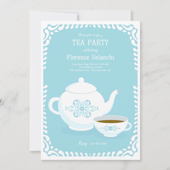 Just Tea Invitation (Front)