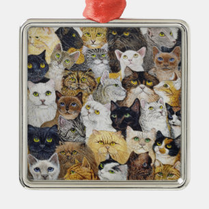 Just the Cat's Whisker Metal Ornament