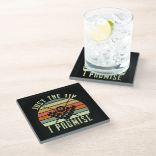 Just The Tip I Promise Billiards Glass Coaster