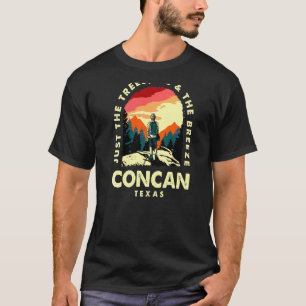 Just The Trees Me & The Breeze Concan Hiking Texas T-Shirt