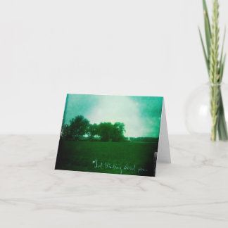 Just thinking about you... card