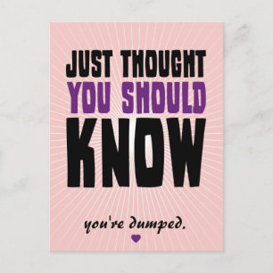 Just Thought You Should Know Postcard