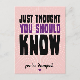Just Thought You Should Know Postcard