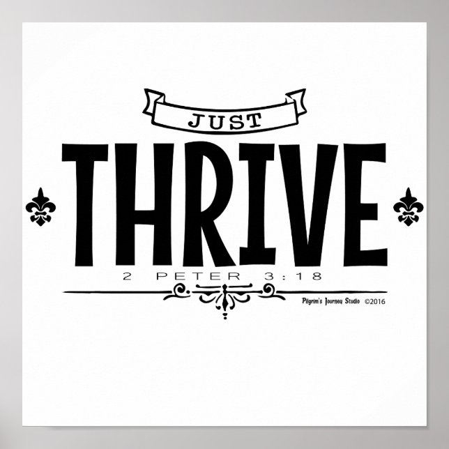Just Thrive Poster (Front)