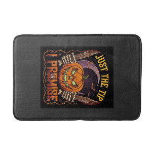 Just Tip Premise Halloween Pumpkin Bloody Knives_1 Bath Mat