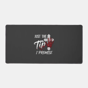 Just Tip Promise Halloween Bloody Hand Cross Desk Mat
