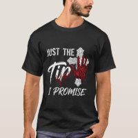 Just Tip Promise Halloween Bloody Hand Cross