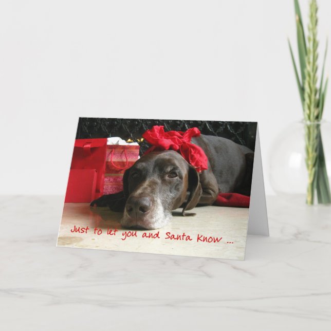 Just to let you and Santa know ... new address Holiday Card (Front)