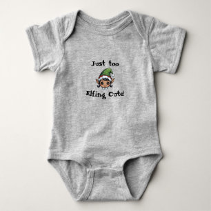 Just Too Elfing Cute! Baby Girl One-Piece Bodysuit