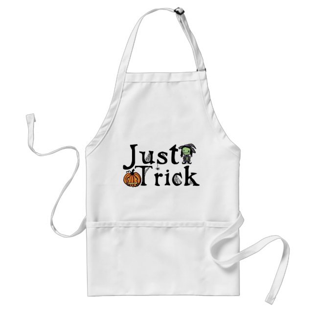 Just Trick Halloween Standard Apron (Front)