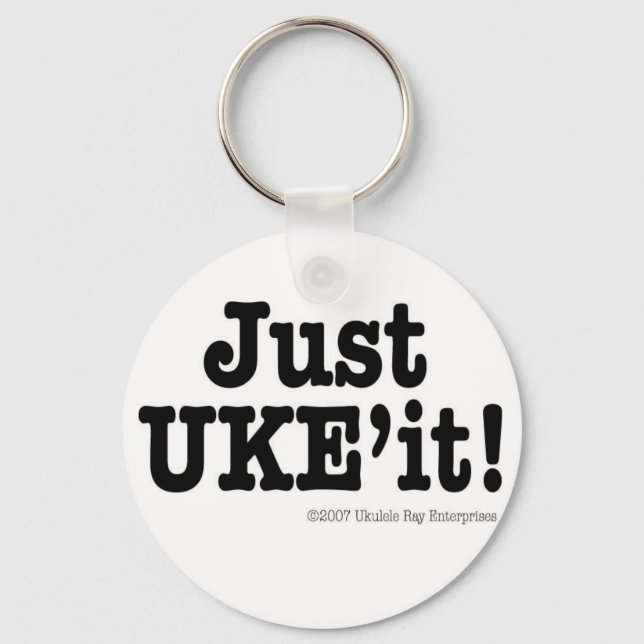 Just UKE'it! Designer Keychain (Front)