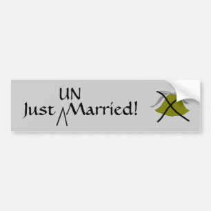 Just  UN-Married - bumper sticker