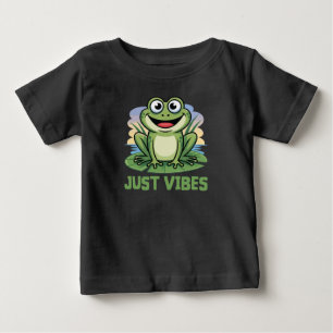 Just Vibes Frog Kids Baby T-Shirt