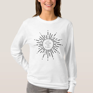 Just Visiting This Planet Sun Star Burst T-Shirt