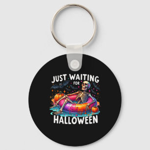 Just Waiting For Halloween 1  Key Ring