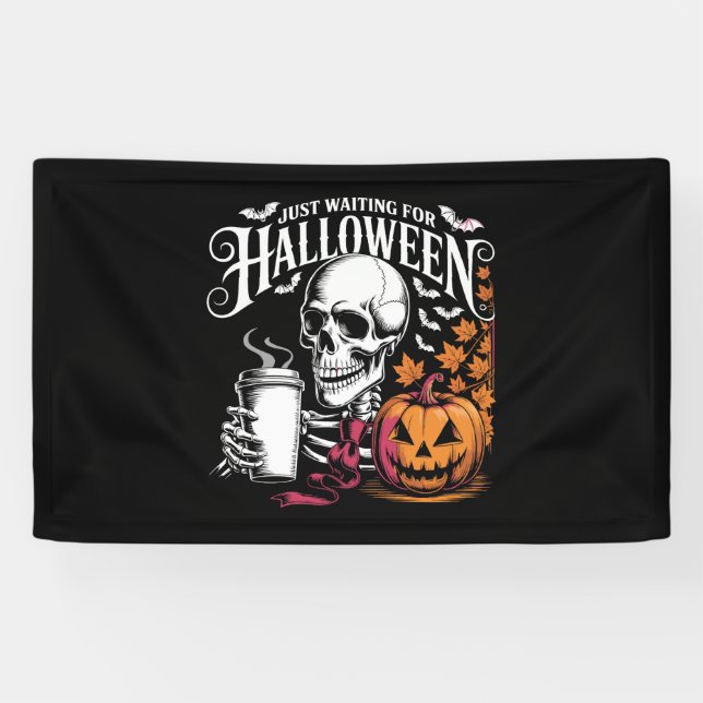Just Waiting For Halloween Banner (Horizontal)