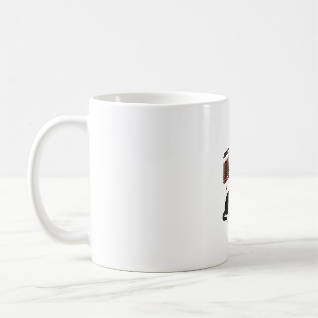 Just Waiting for Halloween Cat  Coffee Mug (Left)
