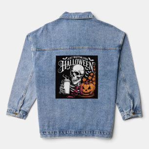 Just Waiting For Halloween Denim Jacket