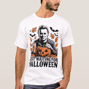 Just Waiting for Halloween – Inspired Fall Design T-Shirt