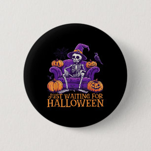Just Waiting For Halloween Shirt - Summerween Funn 6 Cm Round Badge