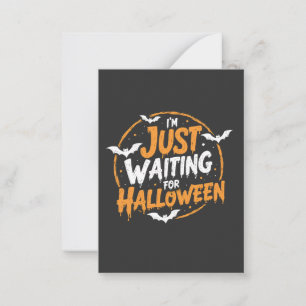 Just Waiting For Halloween Spooky Batty Gift Card