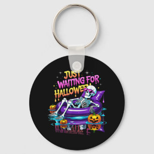 Just Waiting For Halloween Spooky Summer Vibes Sum Key Ring