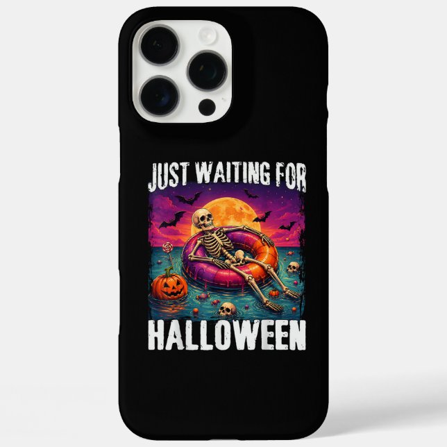 Just Waiting for Halloween Summer Skeleton Men Wom Case-Mate iPhone Case (Back)