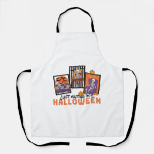 Just Waiting Halloween Fall Vibes Apron