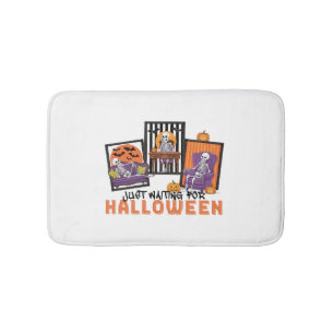 Just Waiting Halloween Fall Vibes Bath Mat