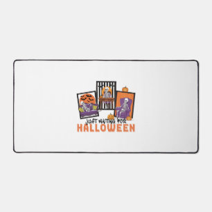 Just Waiting Halloween Fall Vibes Desk Mat