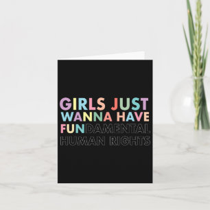 Just Wanna Have Fundamental Rights Shirt  Card