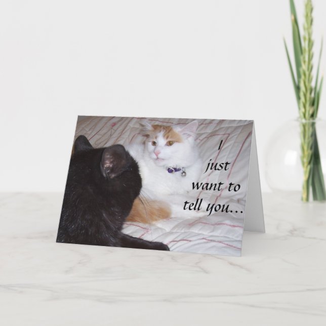 JUST WANT TO TELL U I LOVE U CARD (Front)