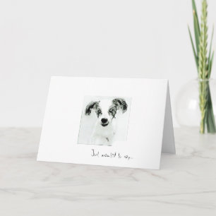 Just wanted to say Congratulations Cute Dog Card