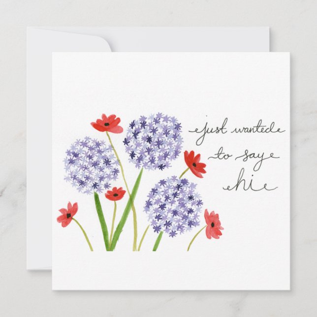 Just wanted to say Hi (Front)