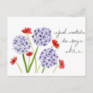 Just wanted to say Hi Postcard